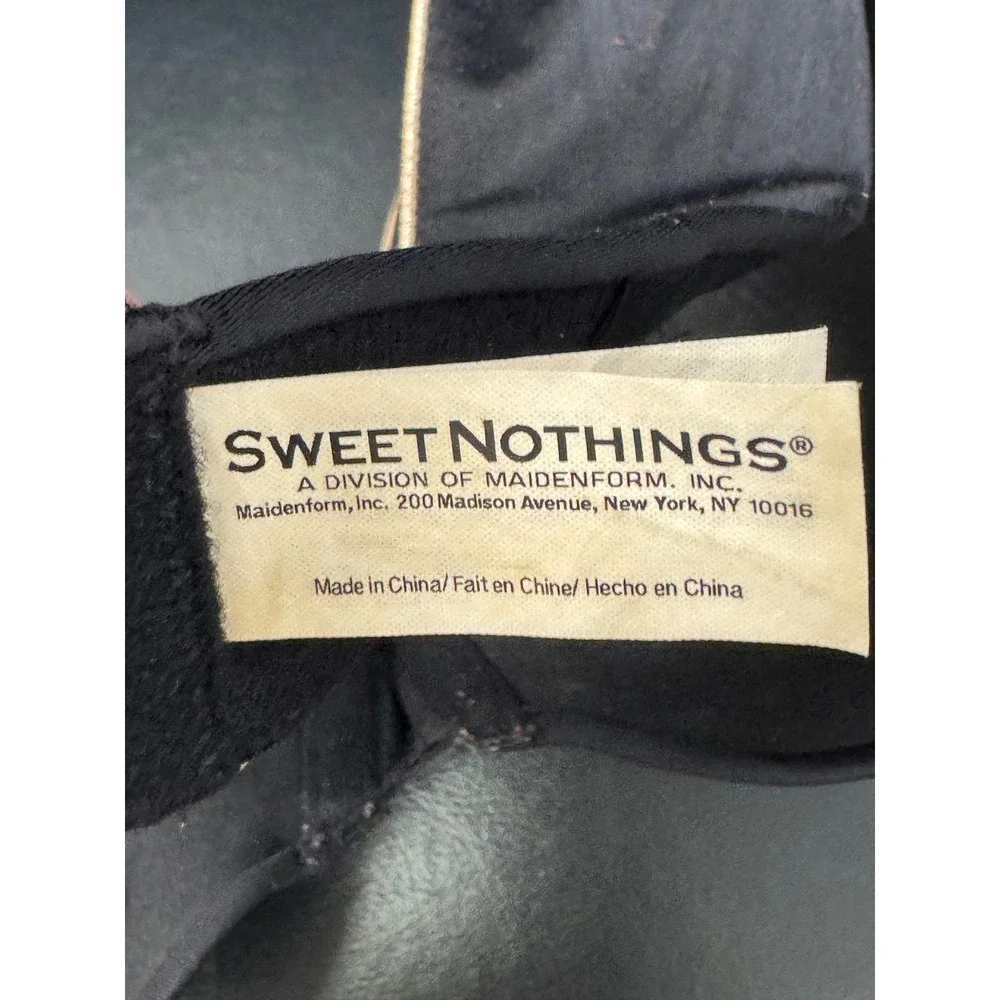 Sweet Nothings Womens Black Strapless Bra‎ Rhinestone Detail Padded Underwire